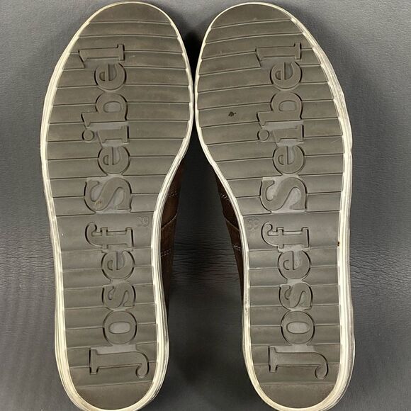 Josef Seibel Gray Metallic Leather sneaker shoe womens size 8.5 (39) - Picture 9 of 9